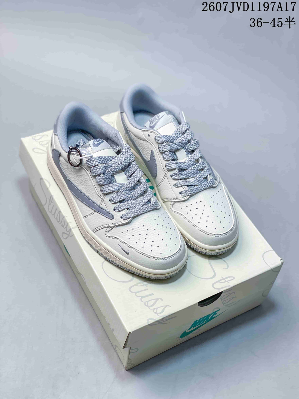 Jordan Air Jordan Low White Grey Sneakers 2607JVD1197A17
