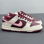 Nike Dunk Low Valentine’s Day Sneakers Burgundy Pink DR9705-100