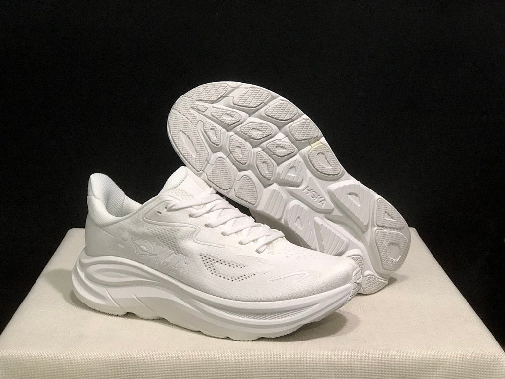 HOKA Clifton 10 White Running Shoes