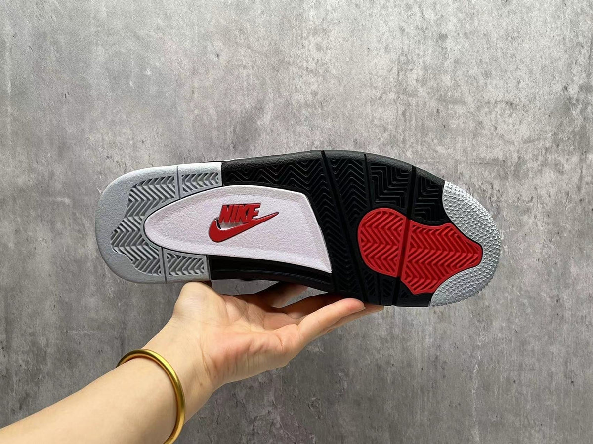 Jordan AJ4 Black Cement Black and Grey Sneakers