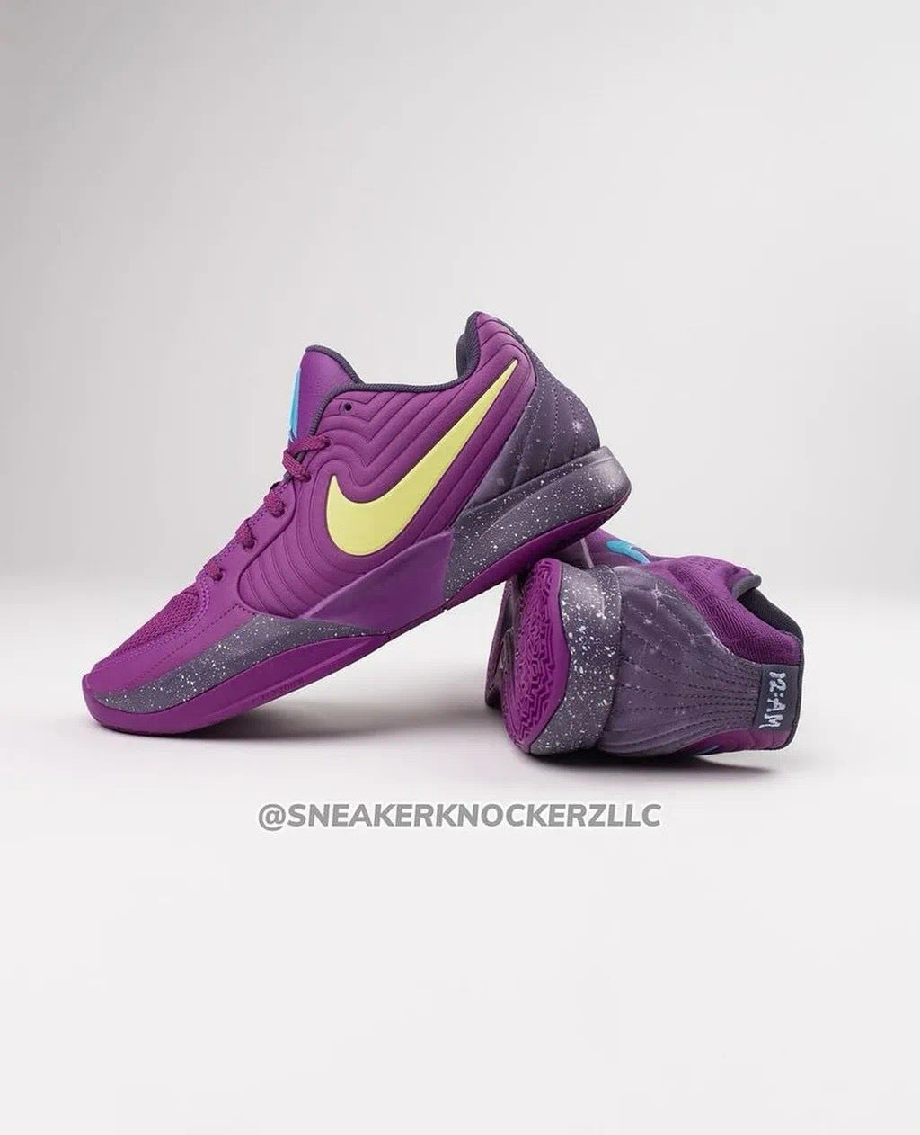 Nike Ja 1 Basketball Shoes in Purple and Yellow