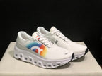 On Cloudmonster 2 White Rainbow Running Shoes
