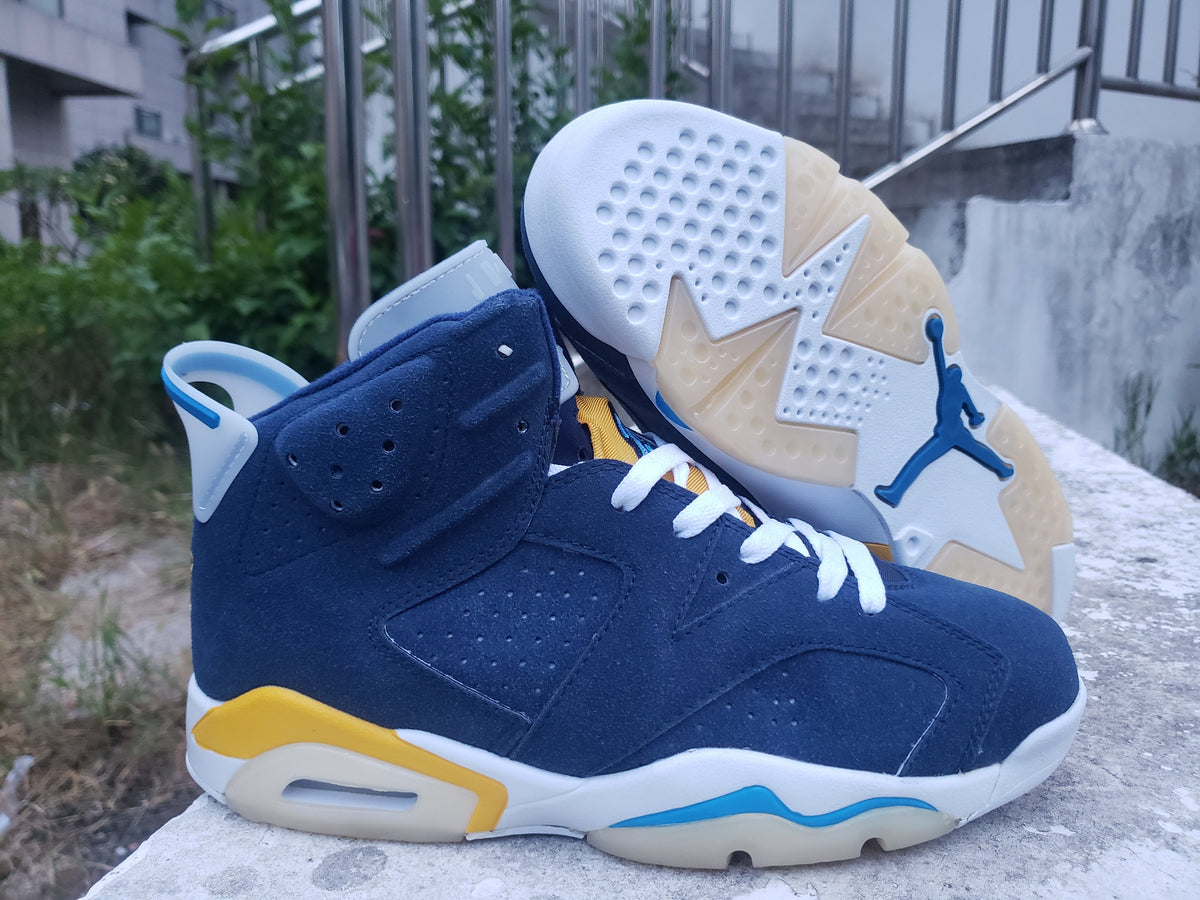 Air Jordan 6 Navy Blue High-Top Sneakers