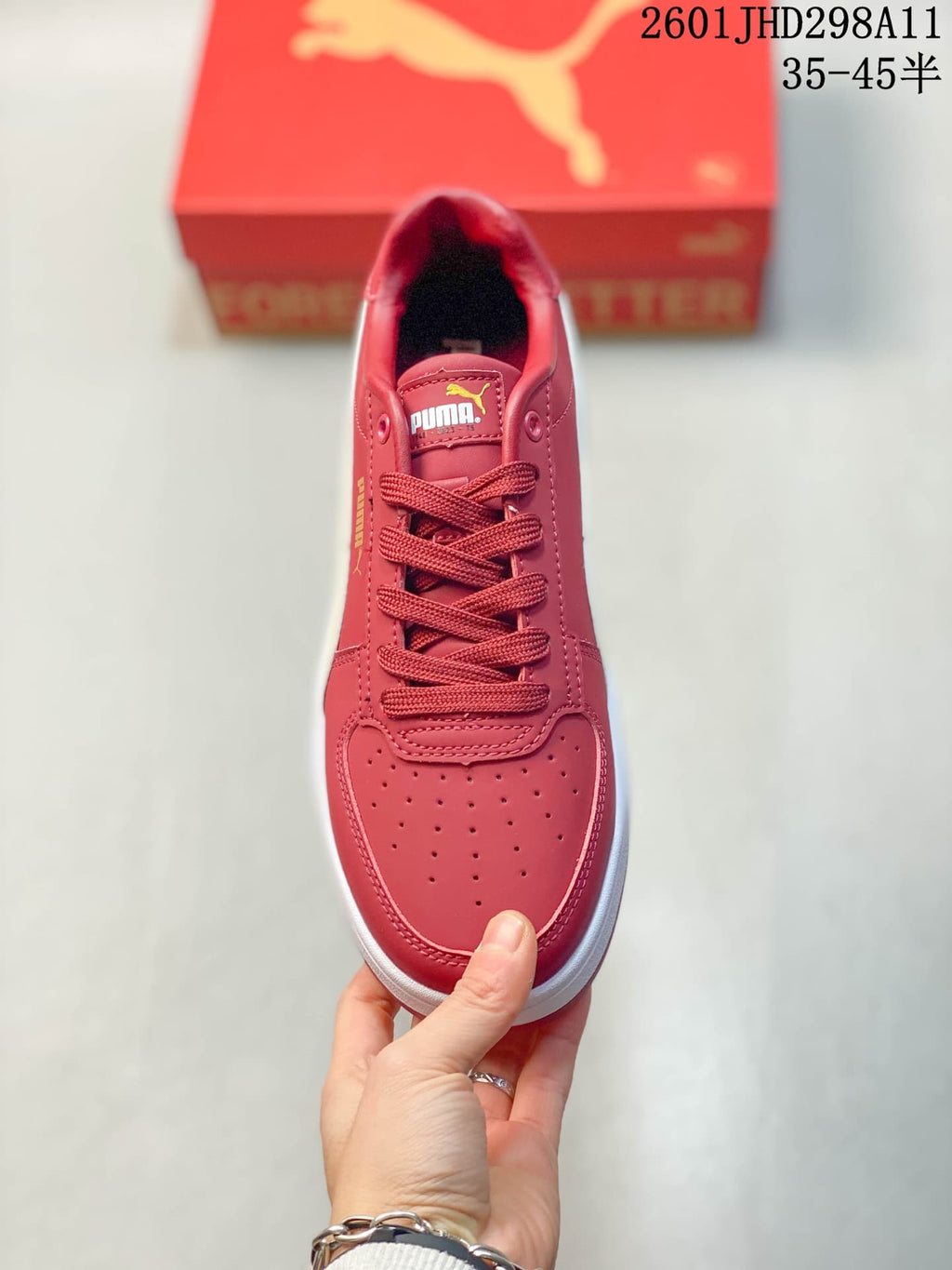 Puma Caven 2.0 Red White Low-Top Sneakers 392290 03