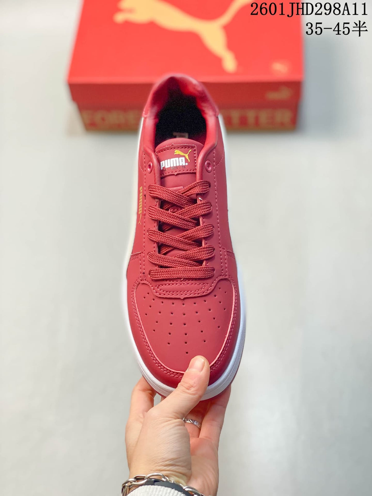 Puma Caven 2.0 Red White Low-Top Sneakers 392290 03