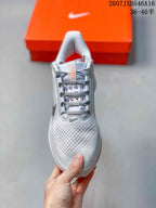Nike Adult Sneakers White Gray Orange