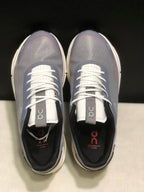 On Cloudnova Form 2 Sneakers in Fog Gray and Red