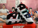 Nike Air More Uptempo White Black Basketball Sneakers