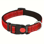 Adjustable Reflective Padded Nylon Safety Pet Collar