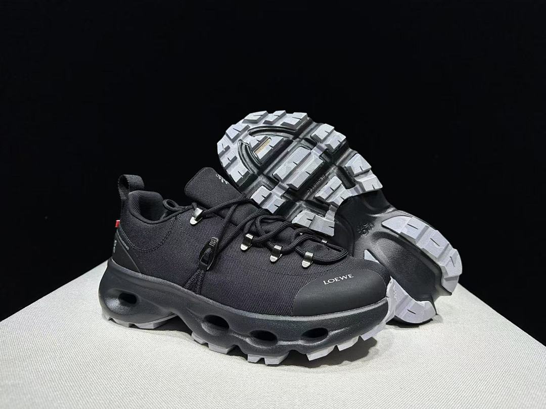 On x LOEWE Cloudsurfer Black Sneakers