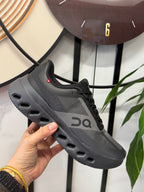 On Cloudsurfer Running Shoes, Black and Gray
