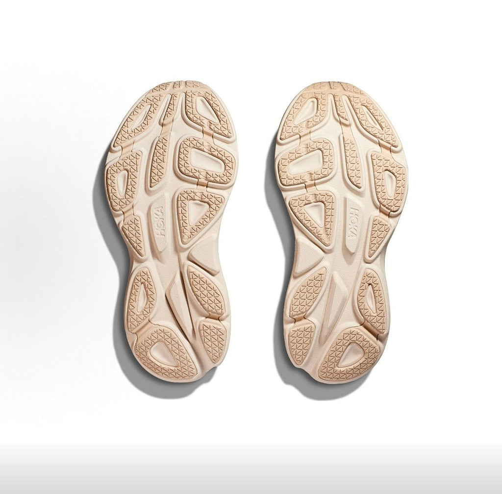 HOKA Bondi 8 Running Shoes in Beige Brown