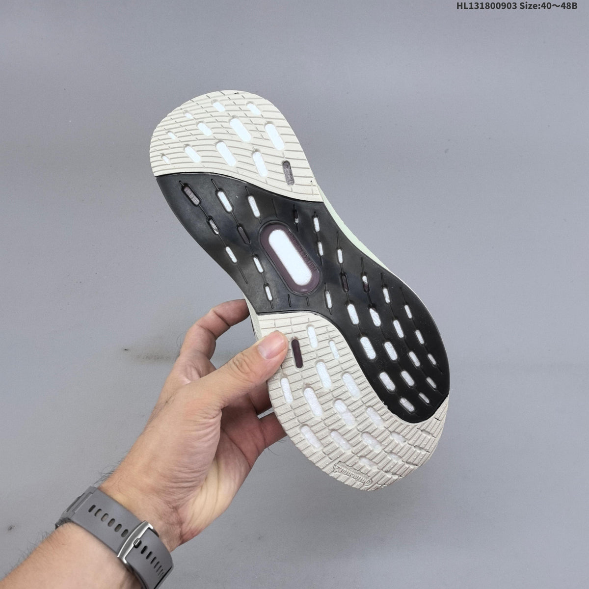Adidas Ultraboost 5 Running Shoes, Charcoal and Cream