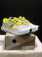 On Cloud 6 Push Sneakers White and Yellow