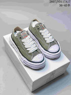 Maison Mihara Yasuhiro MMY Canvas Low Sneakers Black Olive