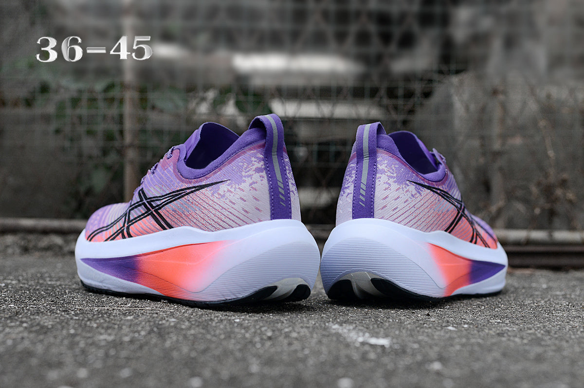 ASICS Purple and Coral Running Shoes