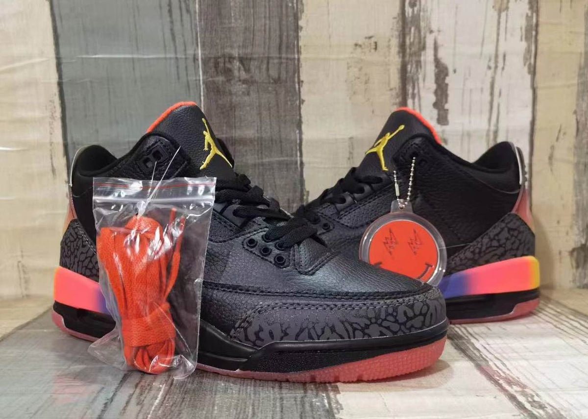 Jordan 3 Black Multicolor Men's Sneakers