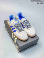 adidas Samba Leather Sneakers White Blue Gum JDD265A15