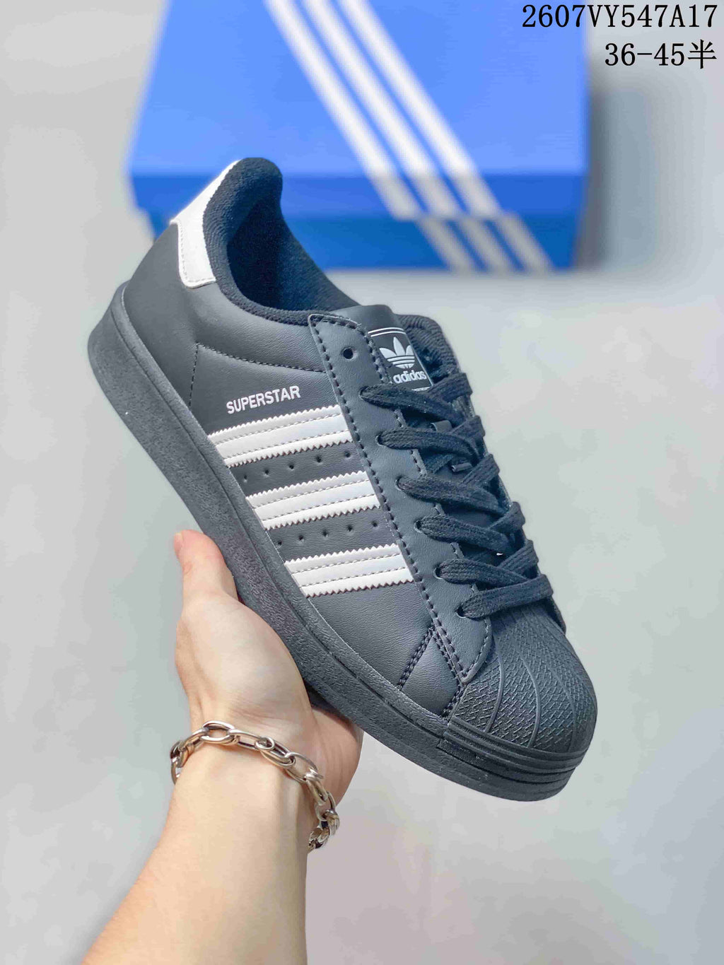 Adidas Originals Superstar Sneakers Black and White