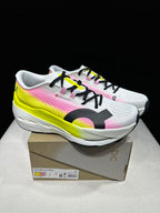 On Cloudboom Max Running Shoes, White Pink Yellow
