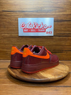 Nike Air Force 1 Low Patent Leather Dark Team Red Safety Orange