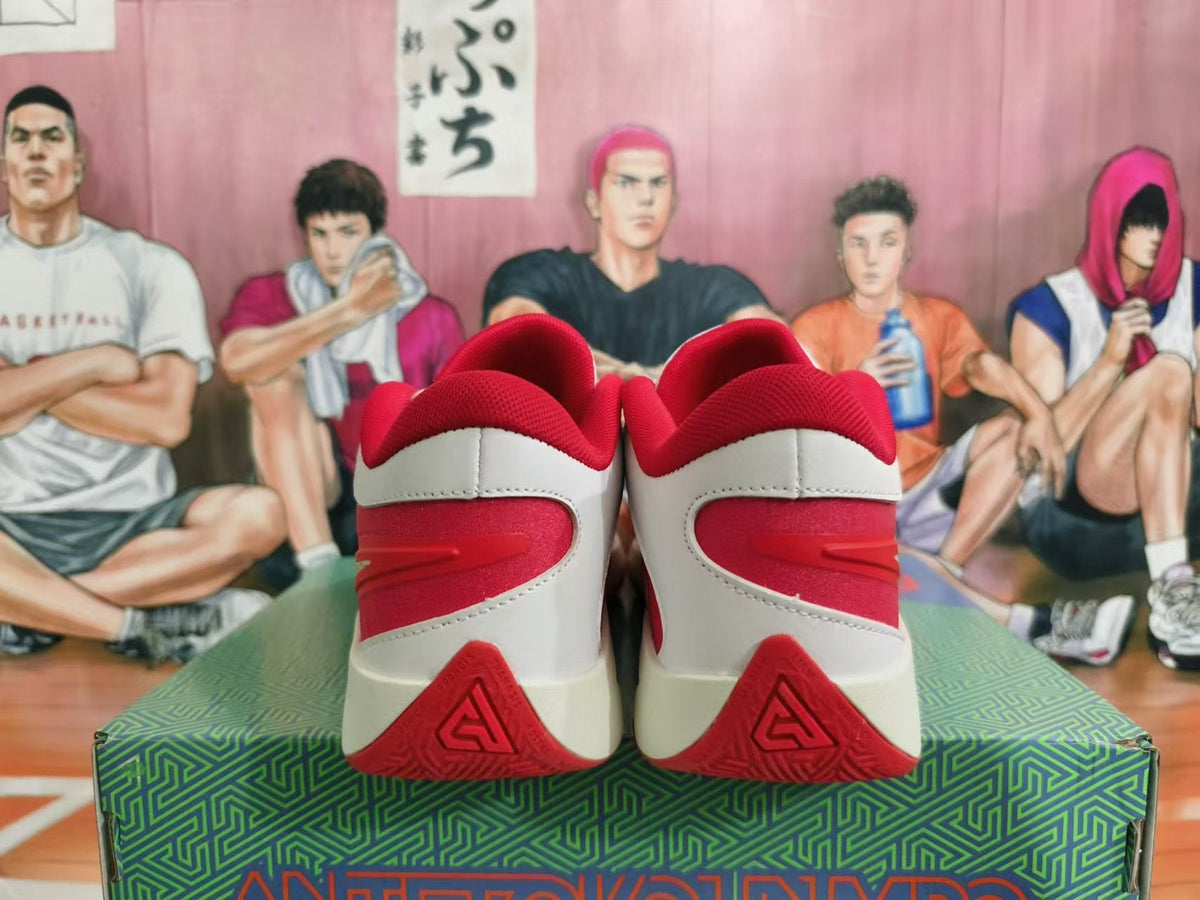 Anta KT 10 Basketball Shoes White and Red