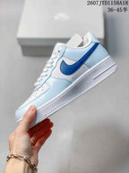 Nike Air Force 1 '07 Low Sneakers, White and Light Blue