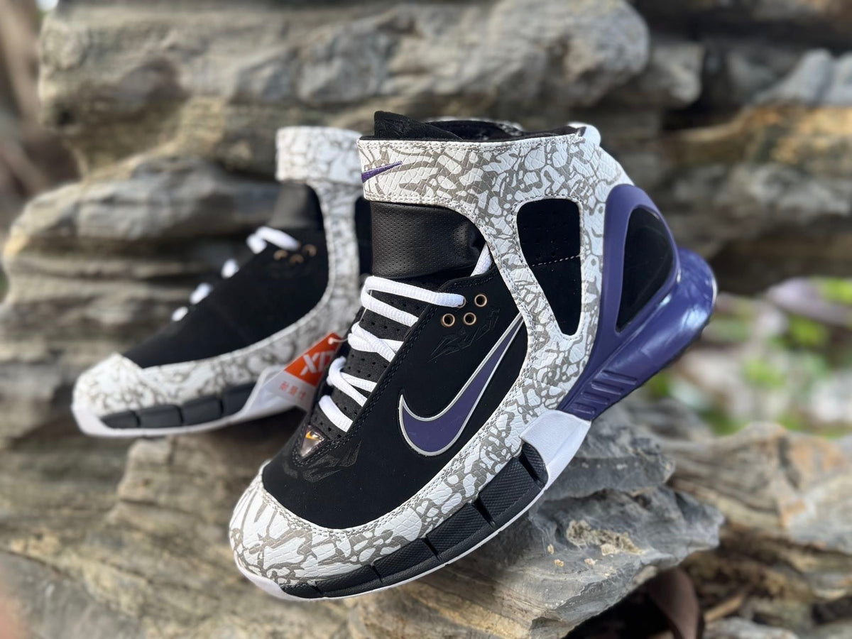 Nike Zoom LeBron 2K5 Black Grey Blue High-Top Sneakers