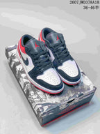 Jordan Air Jordan 1 Low Sneakers Black White Red