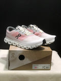 On Cloud 6 Push Sneakers in White and Pink