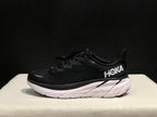 HOKA Clifton 8 Running Shoes, Black and White