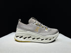 On Cloudsurfer Max Gray Beige Running Sneakers