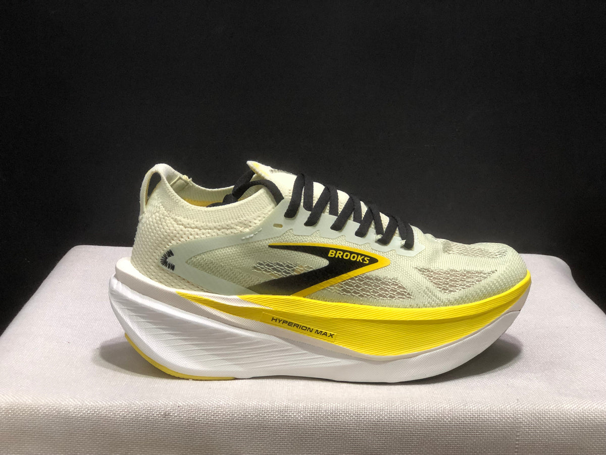 Brooks Hyperion Max 3 Running Shoes, White and Yellow