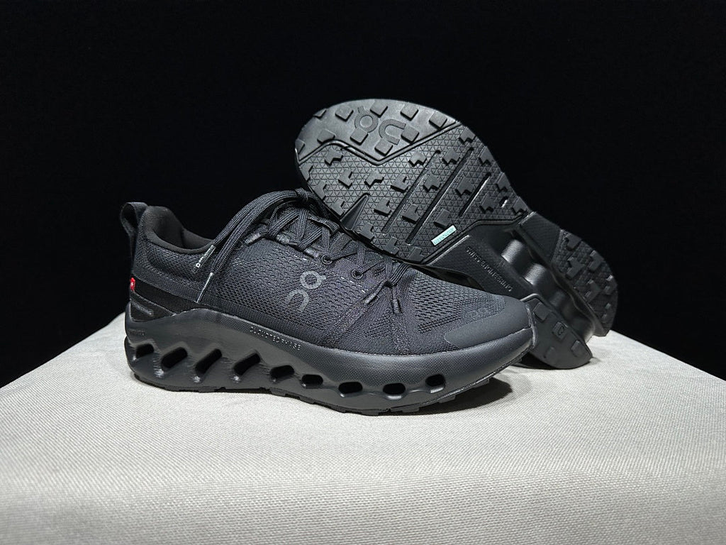 On Cloudsurfer Trail Black Trail Running Shoes