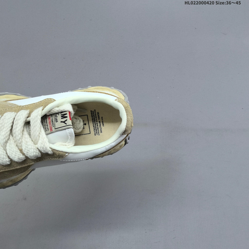 Maison MIHARA YASUHIRO Original Sole Low Sneakers Beige White