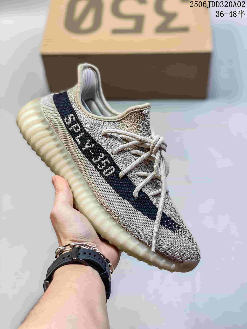 Adidas Yeezy Knit Sneakers with Ribbed Sole