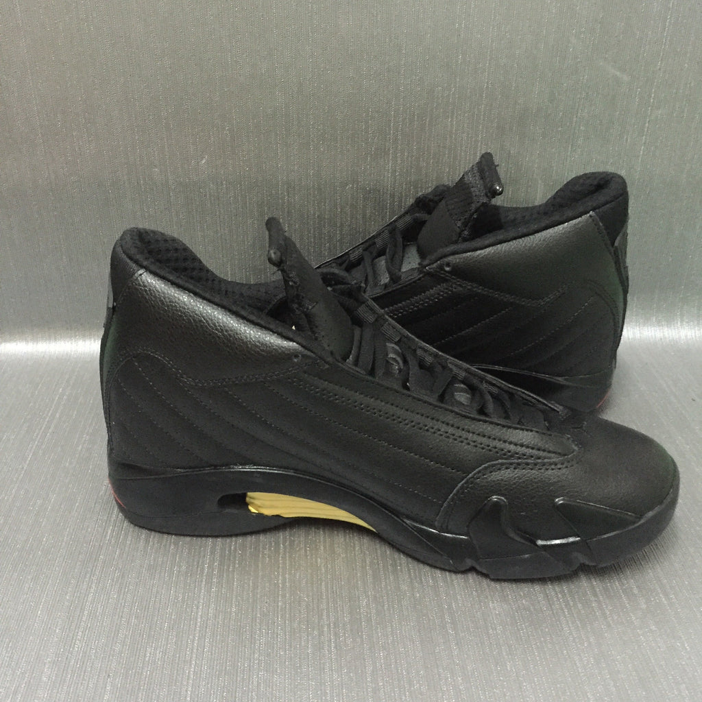 Jordan Air Jordan 14 Black and Gold High-Top Sneakers