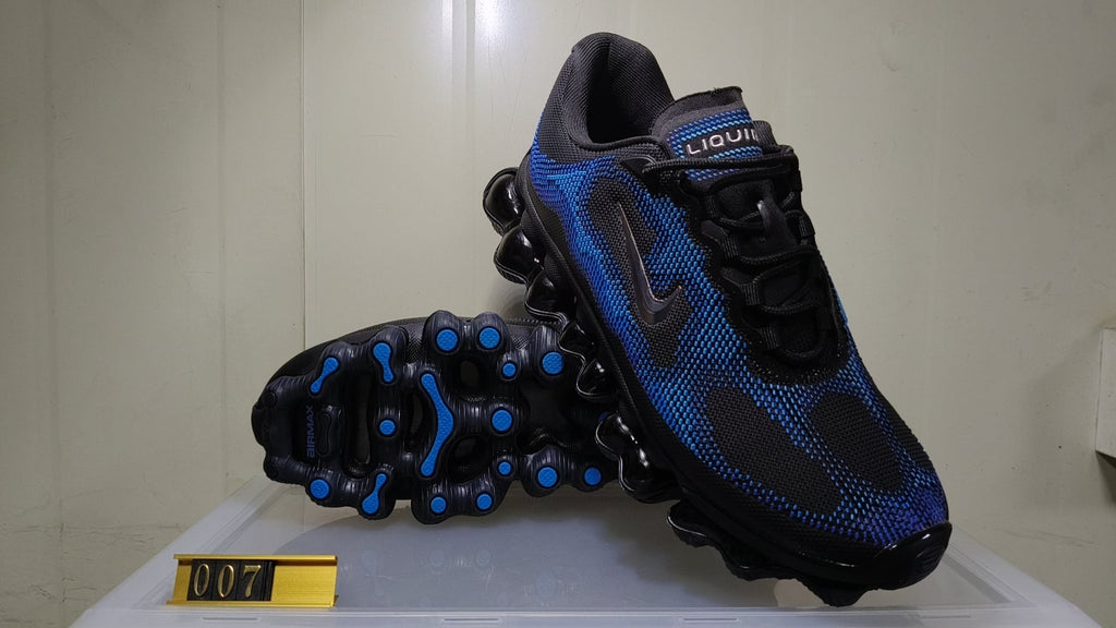 Nike Air Liquid Max Black and Blue Sneakers