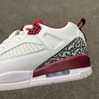 Air Jordan Spizike Low White and Burgundy Sneakers FQ1759-106
