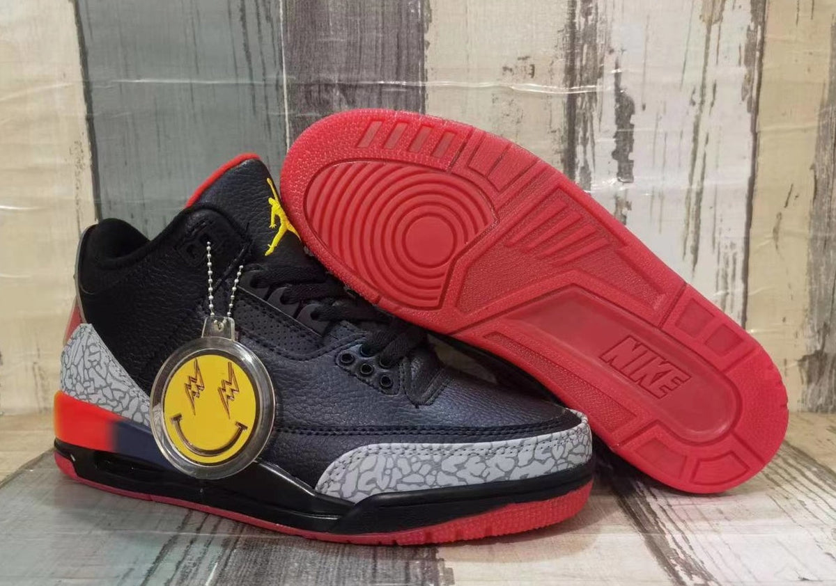 Jordan 3 Black Multicolor Men's Sneakers