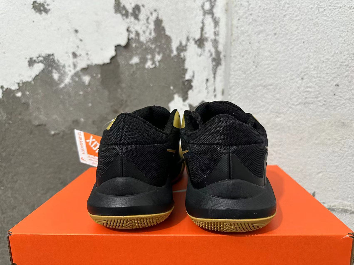 Nike Black and Gold Basketball Sneakers
