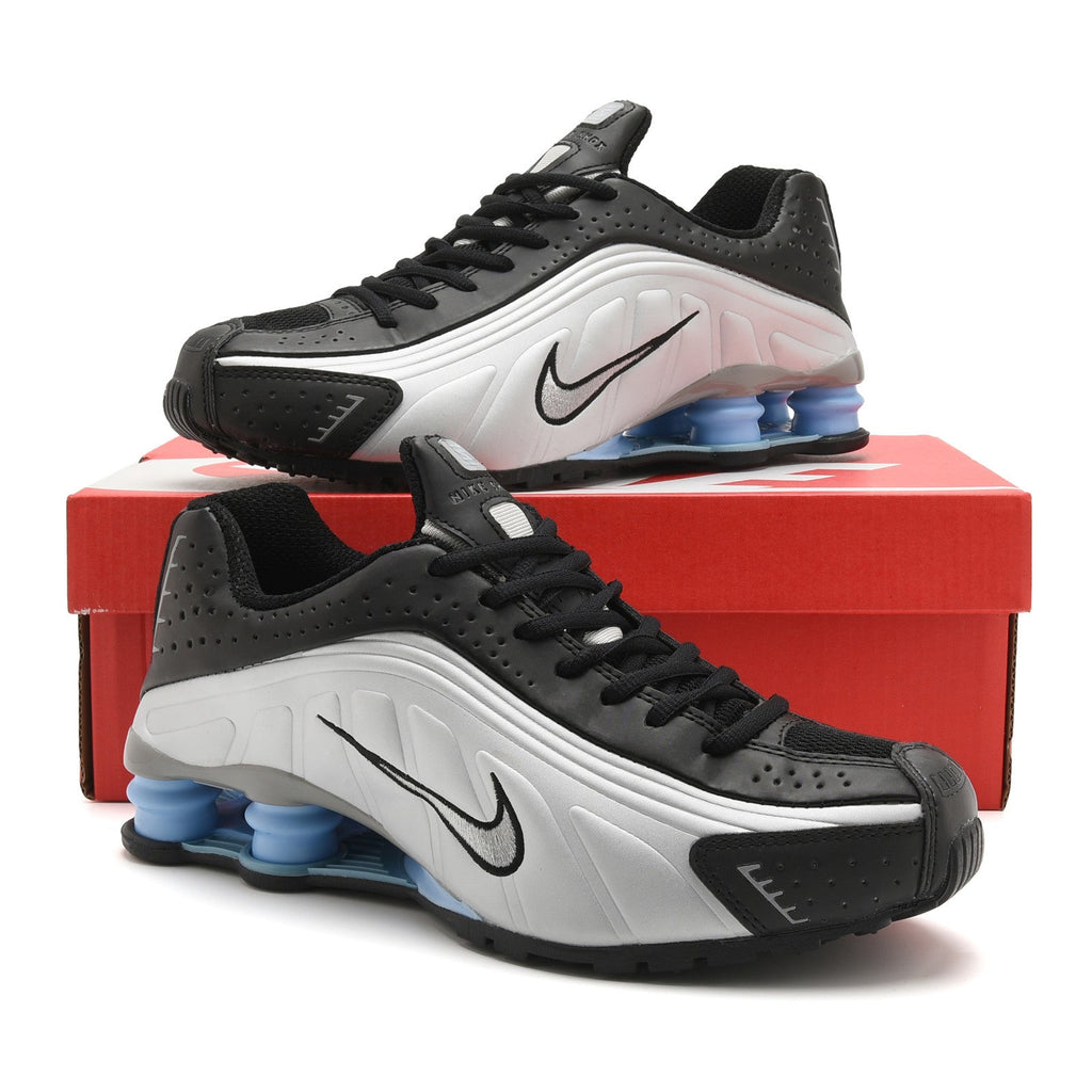 Nike Shox R4 Black Silver Sneakers