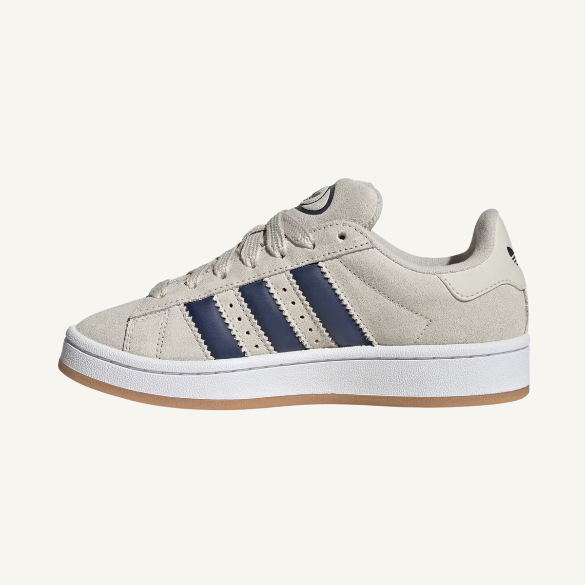 Adidas Originals Kid's Beige/Dark Blue Campus 00s Sneakers, JQ0188
