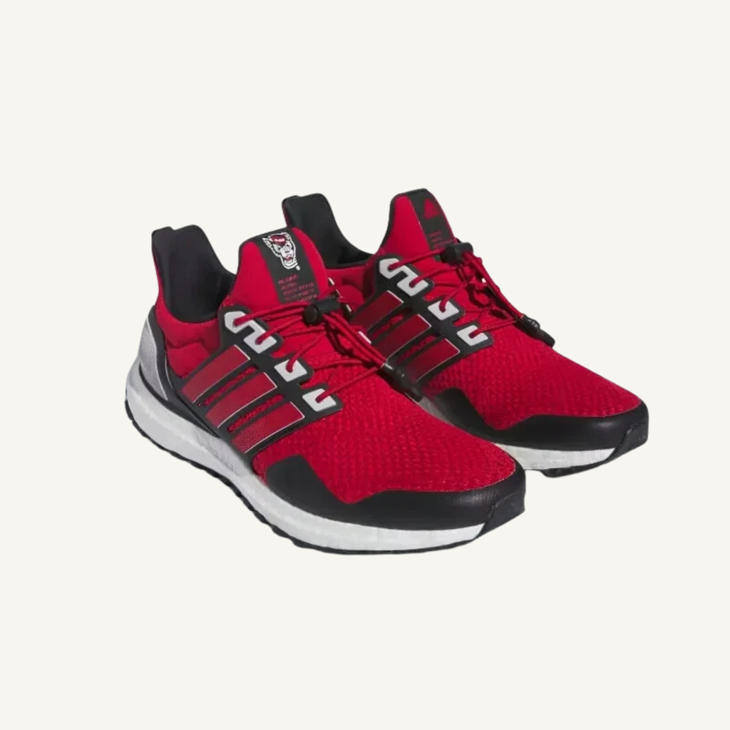 Adidas Men's Red UltraBoost 1.0 'NCAA Pack-NC State' Sneakers, IG5878 (No Box)