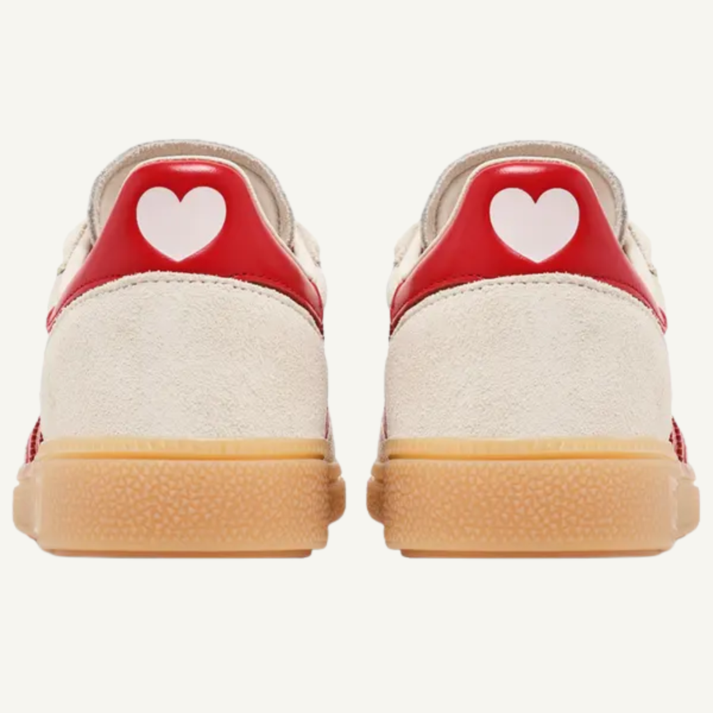 Adidas Originals Women's Cream/Red Handball Spezial Sneakers, KH9044