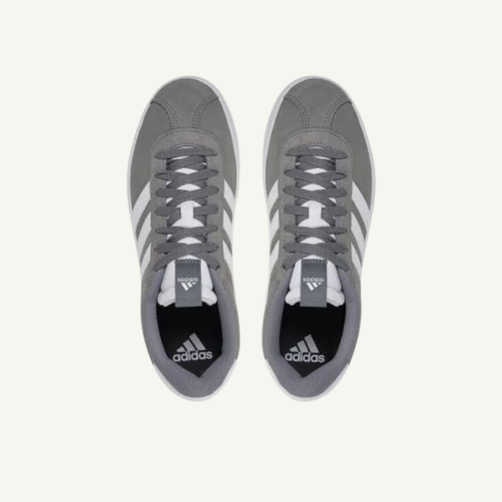 Adidas Men's Grey/White VL Court 3.0 Sneakers, ID6276