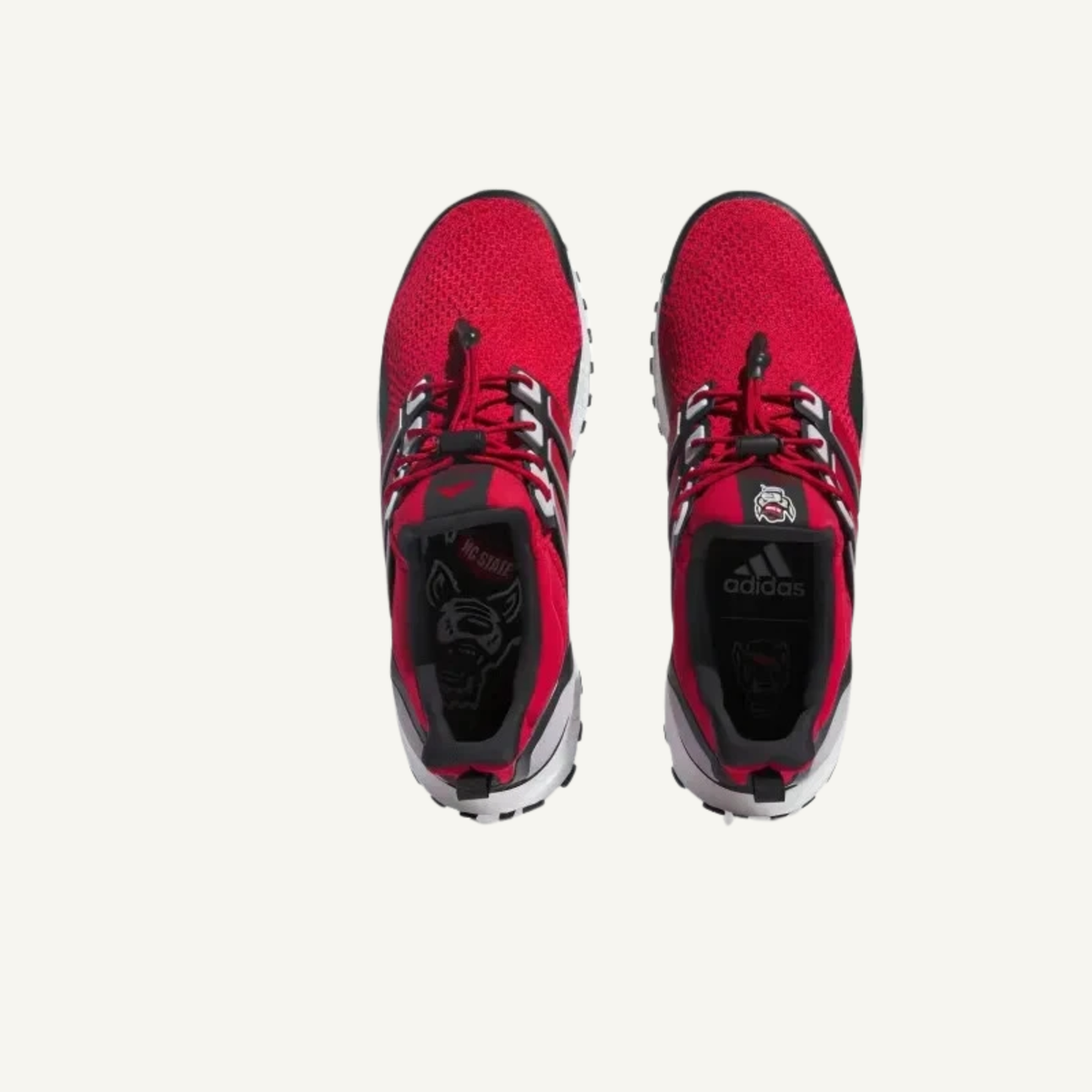 Adidas Men's Red UltraBoost 1.0 'NCAA Pack-NC State' Sneakers, IG5878 (No Box)