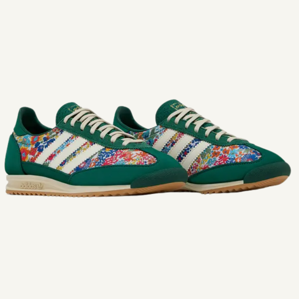 Adidas Originals Women's Green Liberty London x SL72 OG Shoes, JH7226 (No Box)