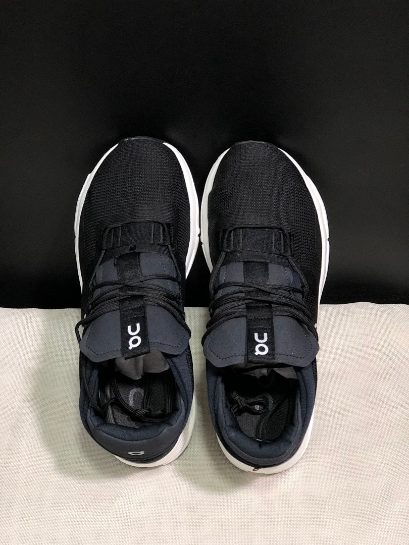 On Cloudnova 1 Black and White Sneakers