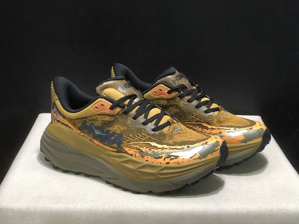 HOKA Stinson 7 Trail Running Shoes in Camo